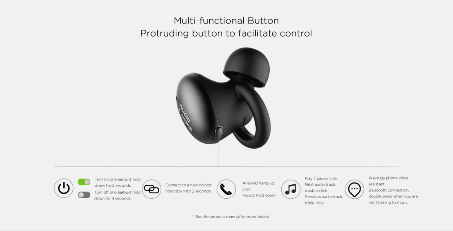 Nubia X 1More Stylish True Wireless In Ear Headphones 4