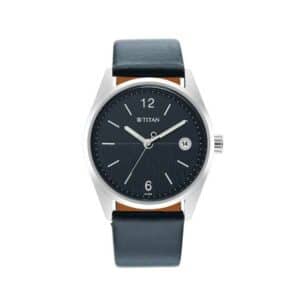 Titan 1729SL06 Neo Blue Dial Leather Watch
