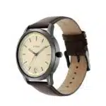 Titan NP1806NL02 Workwear Golden Dial Leather Watch - Image 2