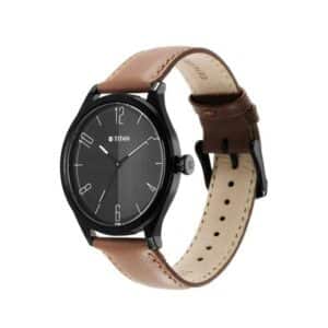 Titan NP1865NL01 Workwear Black Dial Leather Watch 2