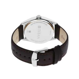 Titan NP1866SL02 Workwear Brown Dial Leather Watch 4