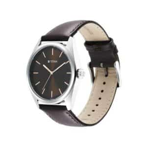Titan NP1866SL02 Workwear Brown Dial Leather Watch 5