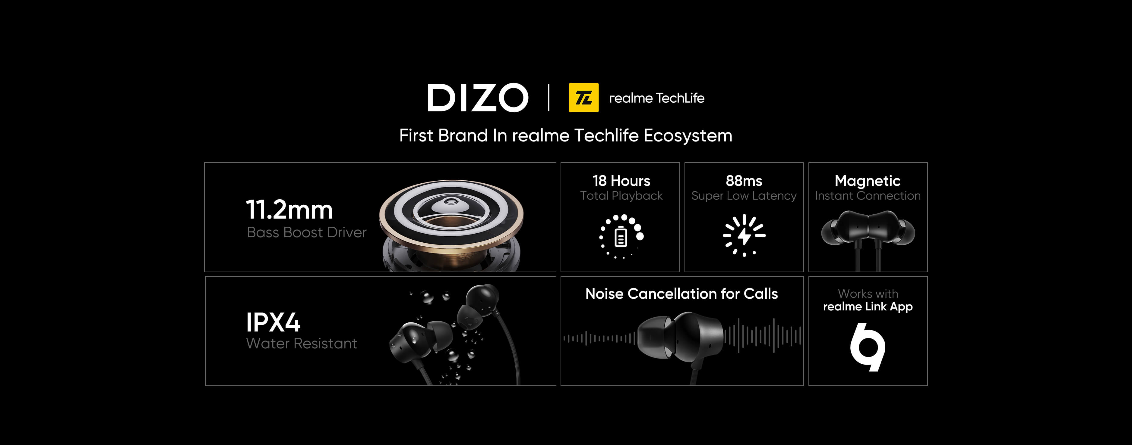Dizo Wireless Power Neckband Headphones 3