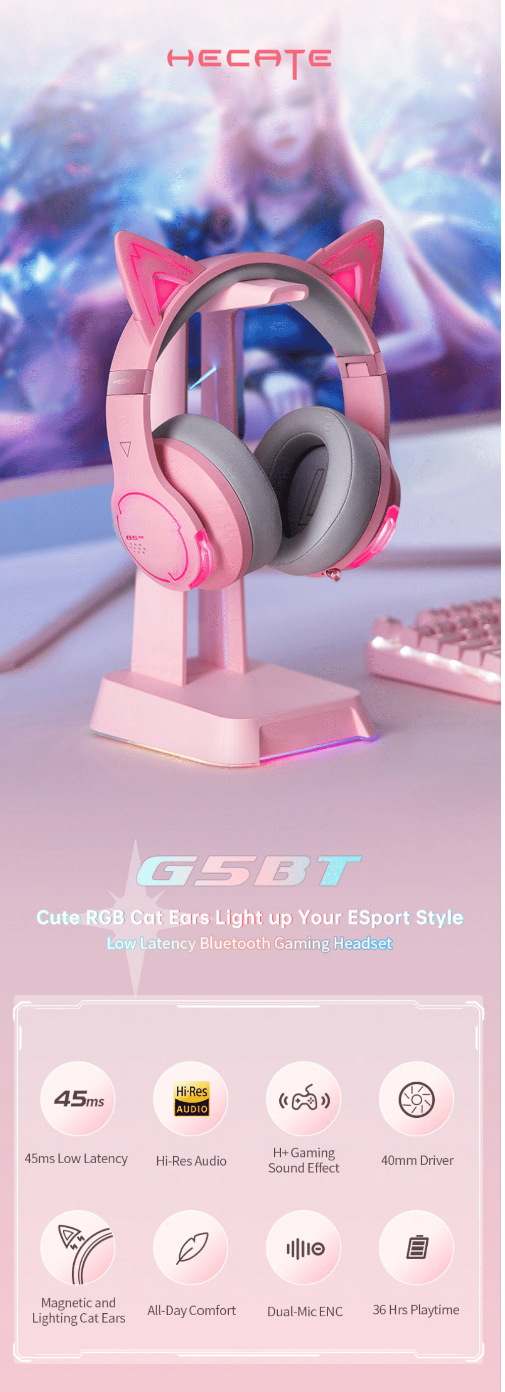 Edifier HECATE G5BT Gaming Headphones 3