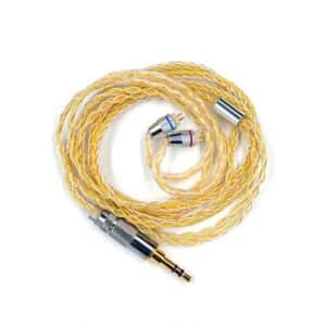 KZ B Pin Gold Silver Cube Mixed Upgrade Cable 1