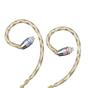 KZ B Pin Gold Silver Cube Mixed Upgrade Cable