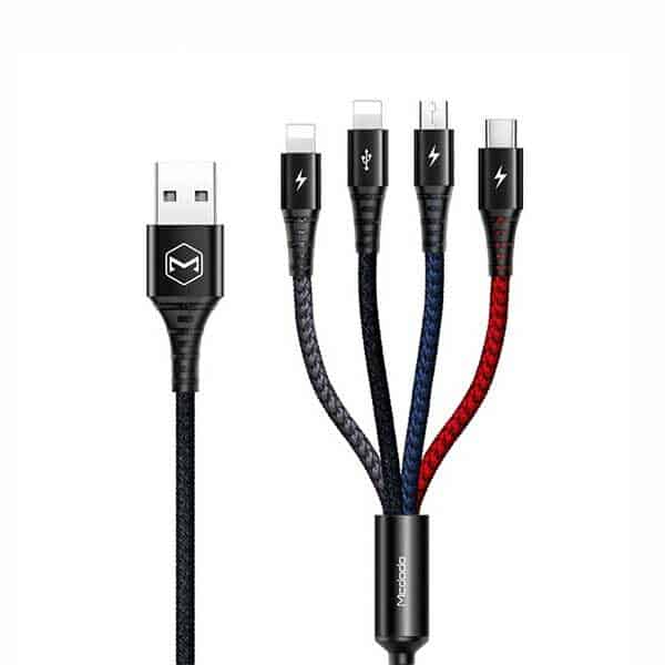 Mcdodo CA-6230 4 in 1 Charging Cable (2 Lightning+1 Micro USB+1 Type C)