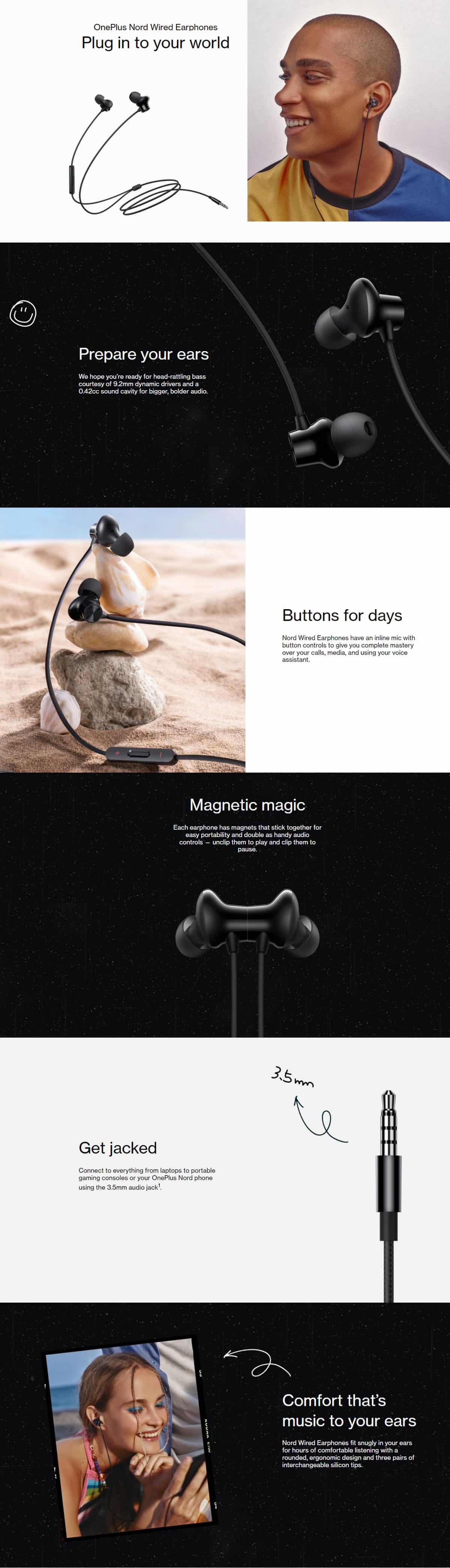 OnePlus Nord Wired Earphones Black 3