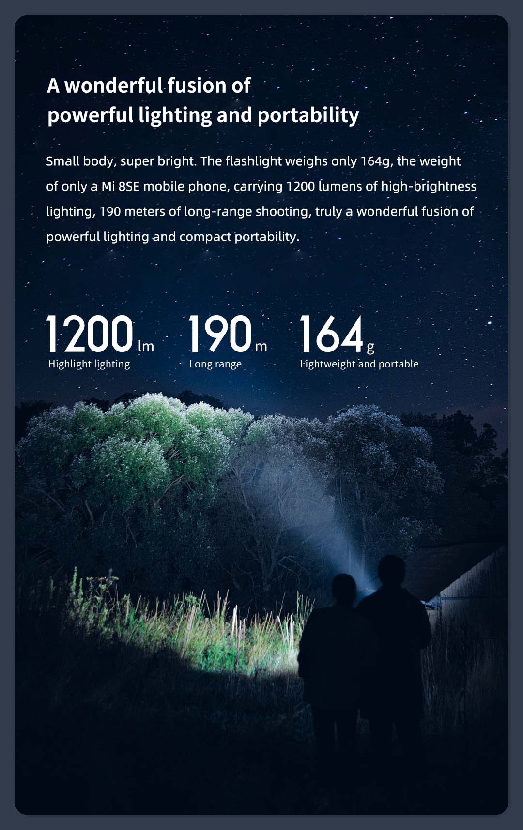 Xiaomi Nextool Outdoor Strong Light Straight Flashlight 1 4