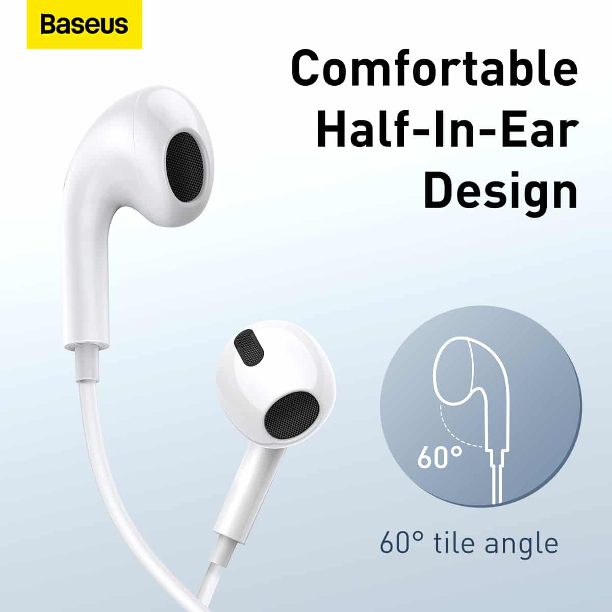 Baseus Encok H17 3.5mm In Ear Wired Earphone 8