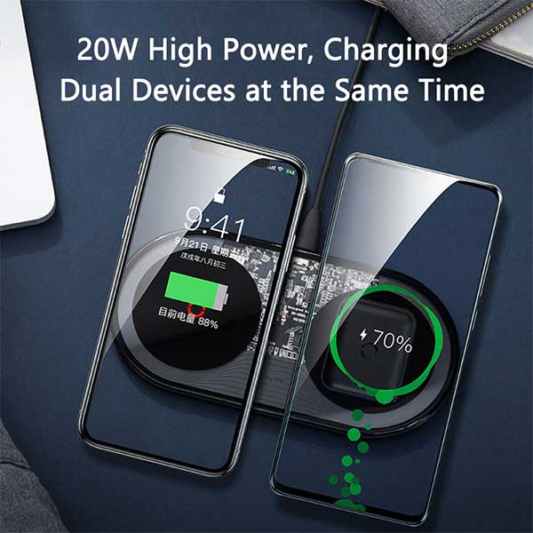 Baseus Simple 2 in1 Wireless Charger Turbo Edition 4