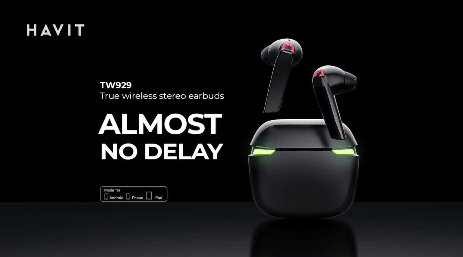 Havit TW929 Gaming True Wireless Earbuds 3