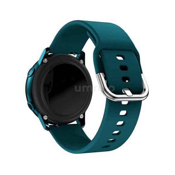 Replaceable 22mm Silicone Watch Buckle Strap Indigo