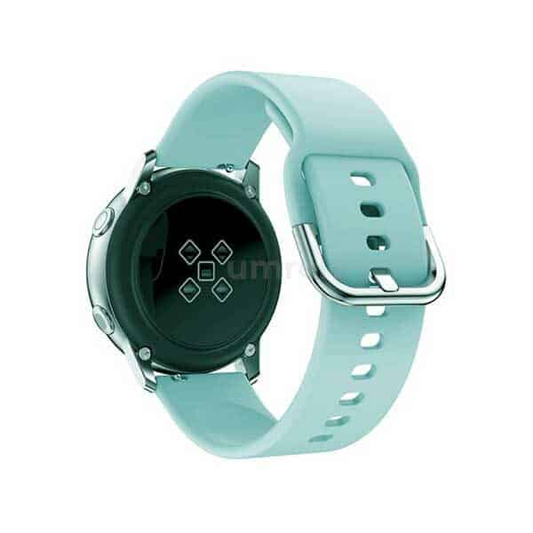 Replaceable 22mm Silicone Watch Buckle Strap Turquoise