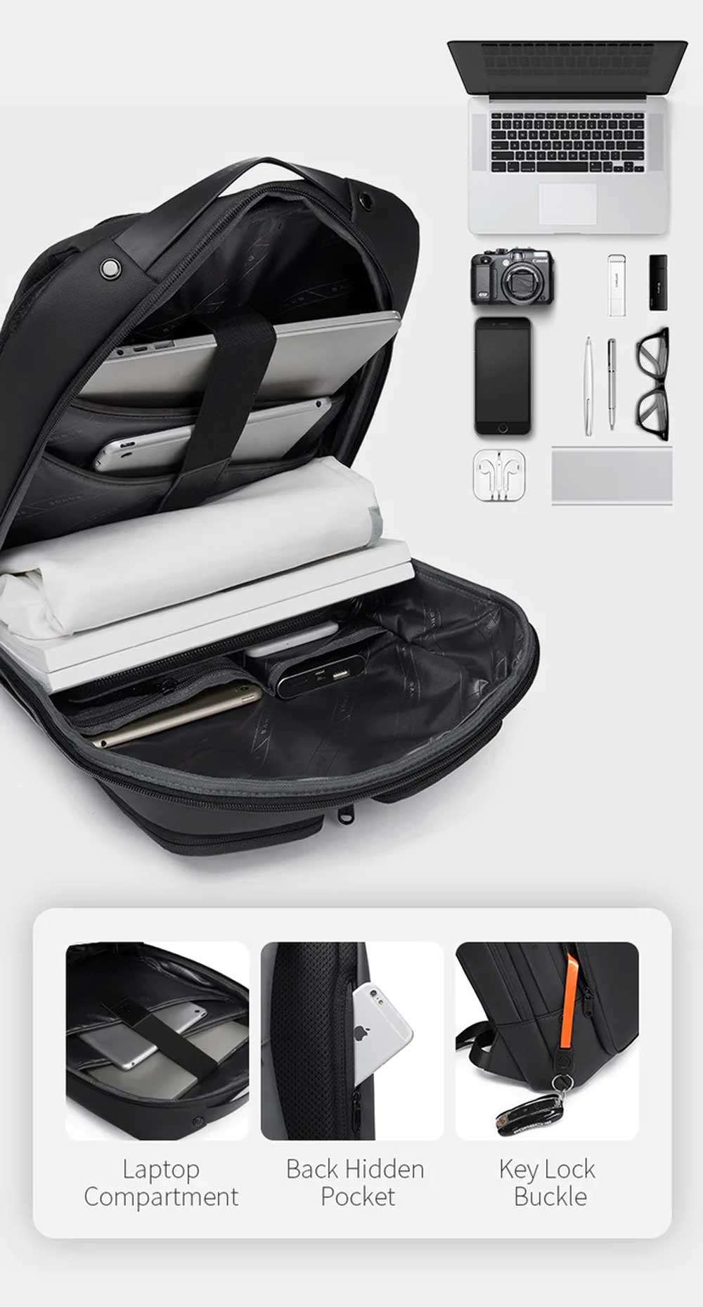 Bange BG 7238 Fashion Slim Laptop Backpack 20