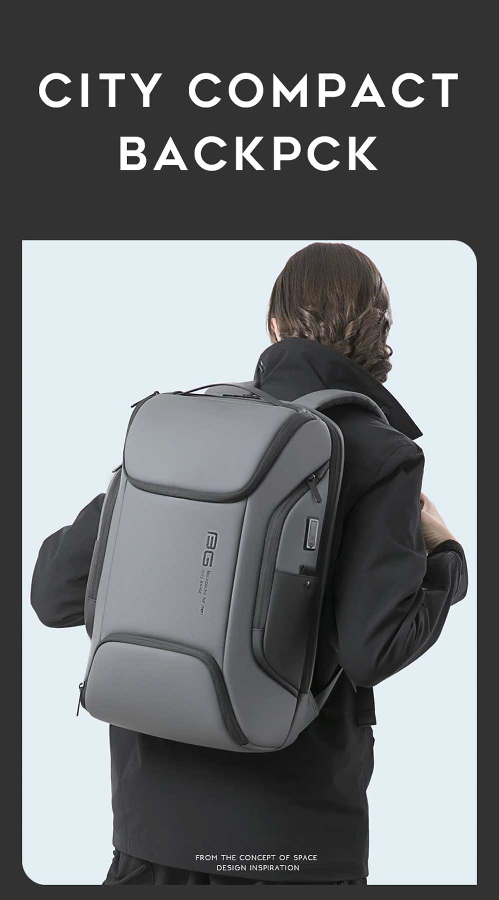 Bange BG 7267 15.6 Inch Smart Laptop Backpack 9