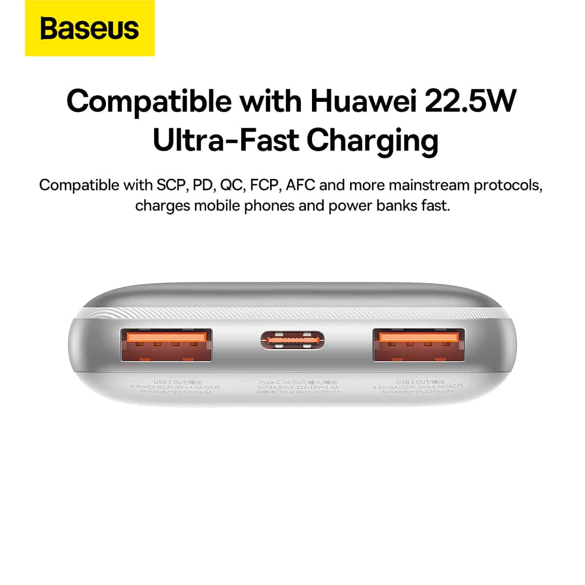 Baseus Bipow Pro 10000mAh 22.5mAh Digital Display Fast Charge Power Bank 5
