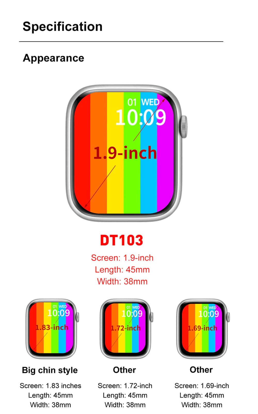 DT NO.1 DT 103 Smart Watch 12
