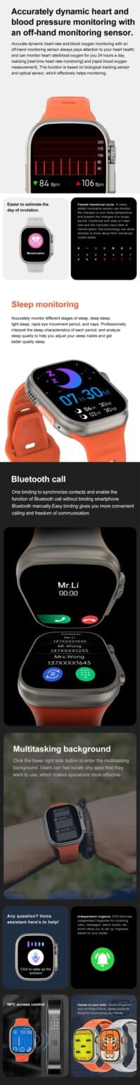 dt no 1 dt8 ultra smart watch