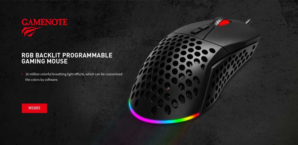 Havit MS885 RGB Backlit Programmable Gaming Mouse 4