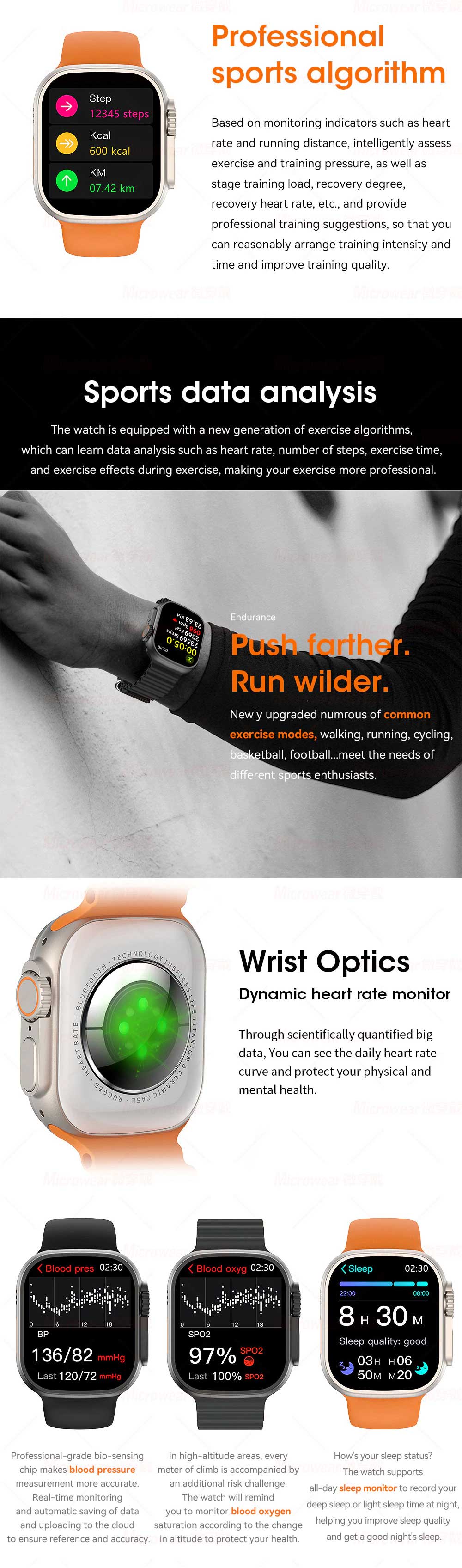 Microwear W68 Smart Watch 4