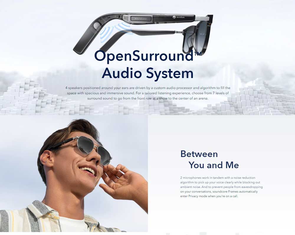 Anker Soundcore Frames Tour Bluetooth Audio Smart Glasses A3600011 7