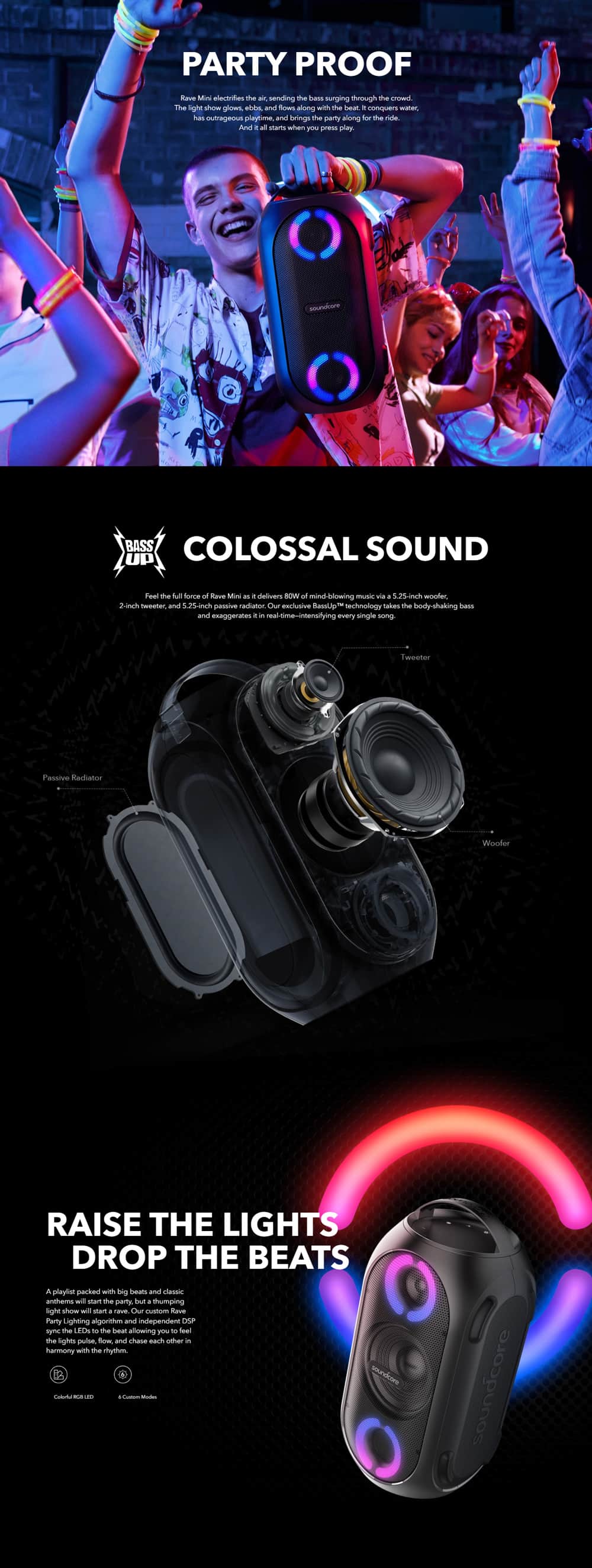 Anker Soundcore Rave PartyCast 80W Wireless Party Speaker 2