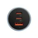 Baseus Golden Contactor Pro Triple Fast Charger Car Charger 65W USB+2 Type-C Ports - Image 2