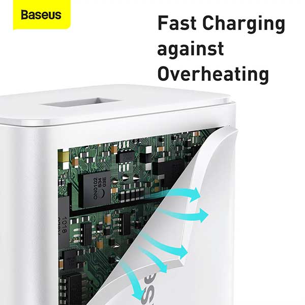 Baseus Huawei Module 1U 40W Super Fast Charger with Type C 5A Data Cable 5