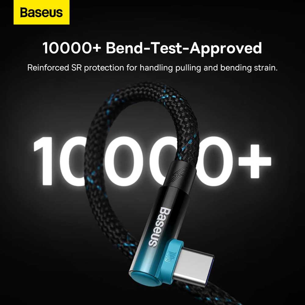 Baseus MVP 2 Elbow Shaped Fast Charging Data Cable USB to Type C 100W 7