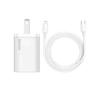 Baseus Super Si 1C 20W PD Quick Charger with Type C to Lightning Cable