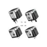 Hoco AC5 Universal Conversion Adapter with Dual USB - Image 3