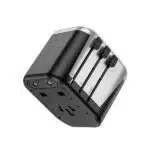 Hoco AC5 Universal Conversion Adapter with Dual USB - Image 2