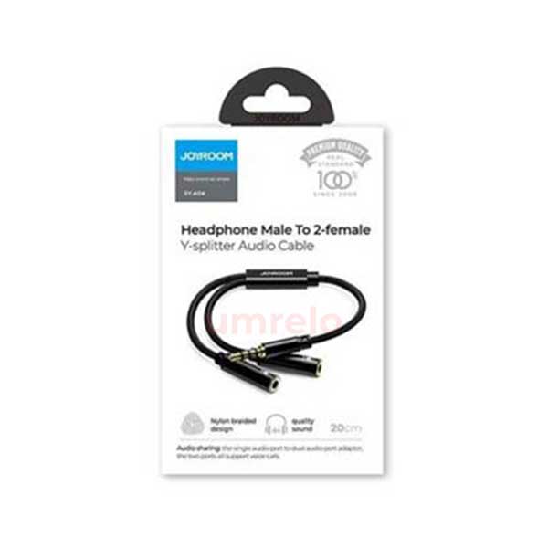 Joyroom SY-A04 Male to 2 Female Y Splitter Audio Cable