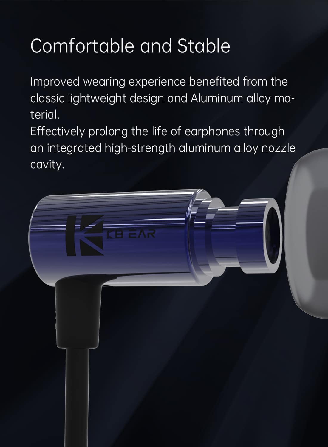 KBEAR Little Q 6mm Composite Diaphragm Lightweight Headphone 4