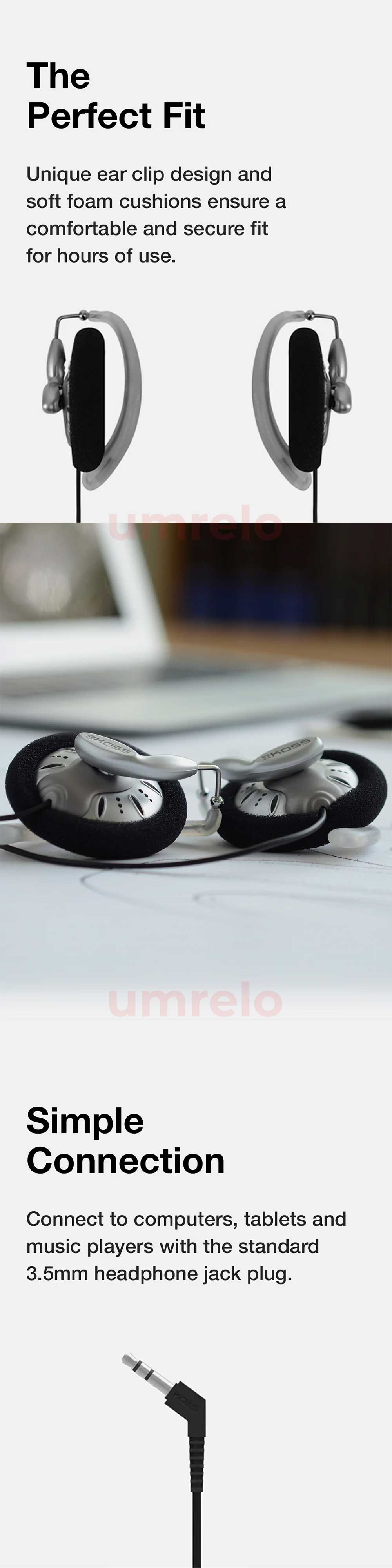 KOSS KSC75 Ear Clip Headphone 3
