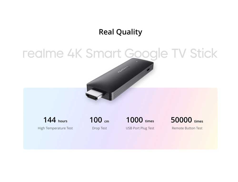 Realme 4K Smart Google TV Stick 5