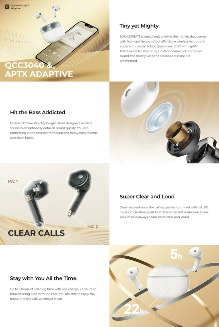SoundPEATS Air3 Deluxe True Wireless Earbuds