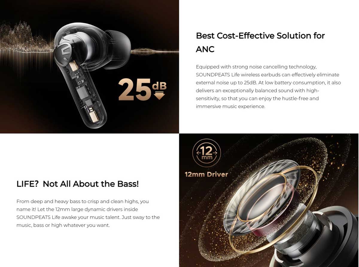 SoundPEATS Life ANC True Wireless Earbuds 7