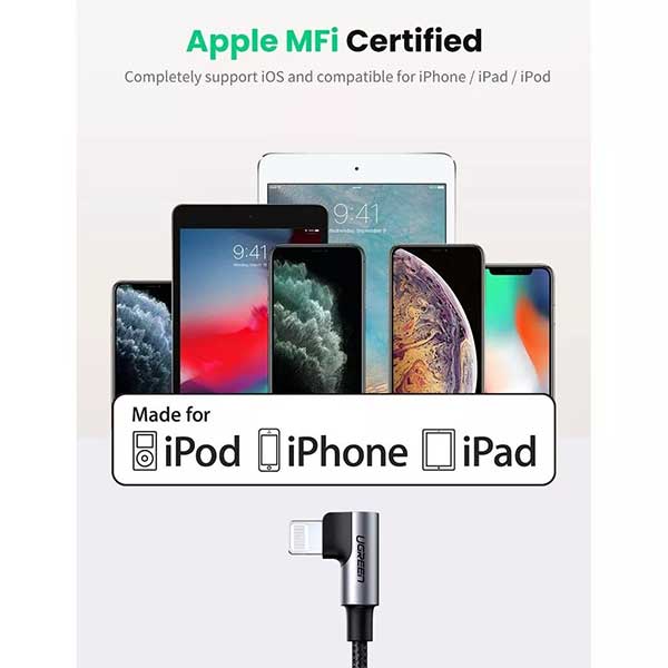 UGREEN 60764 MFI Certified USB C to Lightning Cable 1.5M 4