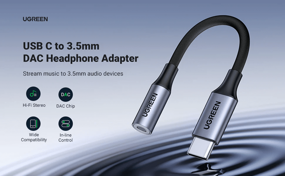 Ugreen 80154 USB C to 3.5mm Headphone Adapter 2