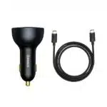 Baseus Qualcomm Quick Charge 5 Multi-Port Car Charger C+C+U 160W Set - Image 4