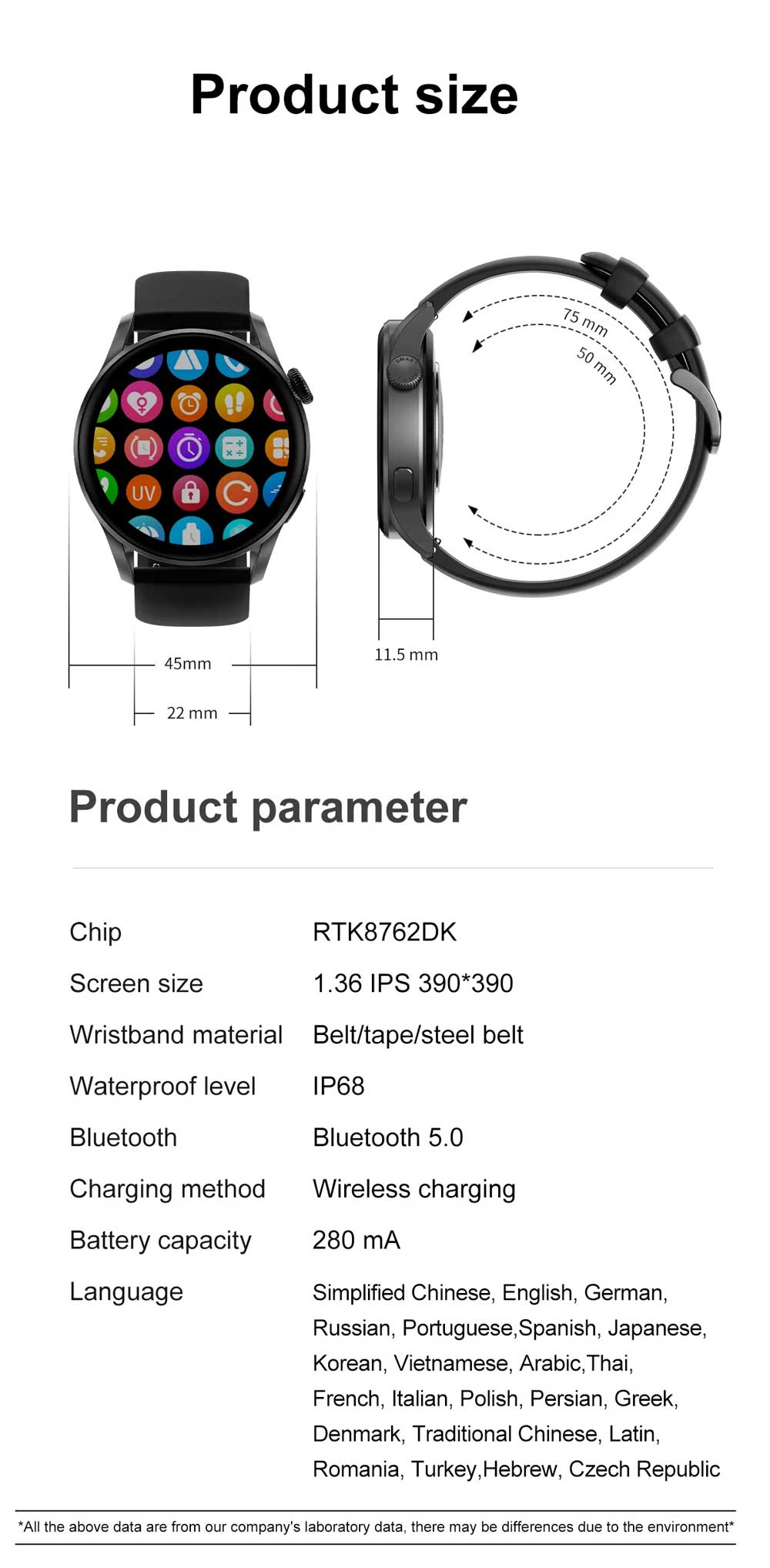 DT.NO1 DT3 Bluetooth Calling Smart Watch 13