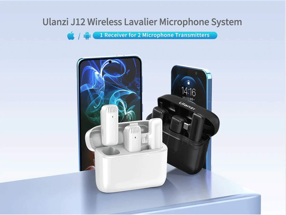 Ulanzi J12 Lightning Wireless Lavalier Microphone System 1 1
