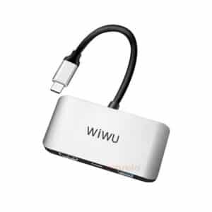WiWU Alpha C2H 3 in 1 USB Type C HUB