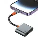 WiWU LT08 Audio Converter Lightning to Lightning and 3.5mm - Image 2