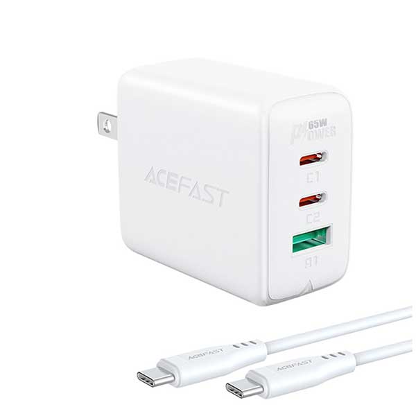 ACEFAST A15 65W PD 2xUSB C1xUSB A Fast Charge Wall Charger 2