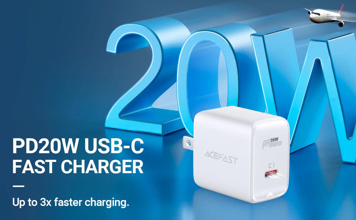 ACEFAST A3 20W USB C PD3.0 Fast Charge Wall Charger 2