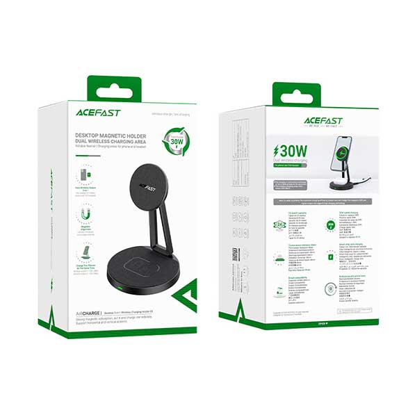 ACEFAST AIRCHARGE E8 30W 2 in 1 Desktop Wireless Charger 2