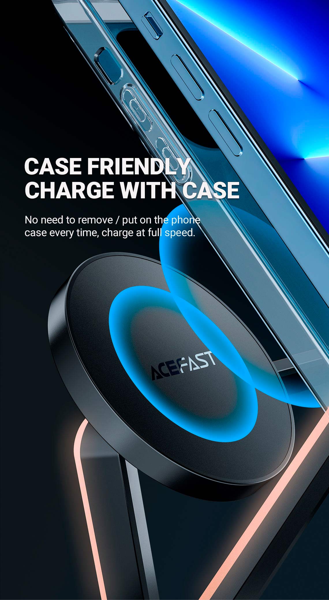 ACEFAST AIRCHARGE E9 45W 3 in 1 Desktop Wireless Charger 10